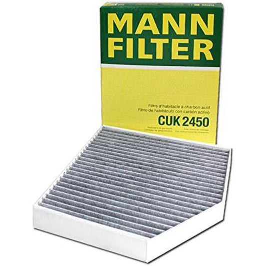 Mann Filter CUK 2450 Automotive Cabin Air Filter with Activated Carbon, Car & Truck Passenger Compartment OEM Filter Replacement for Audi Q5 & A4, Porsche Macan and more